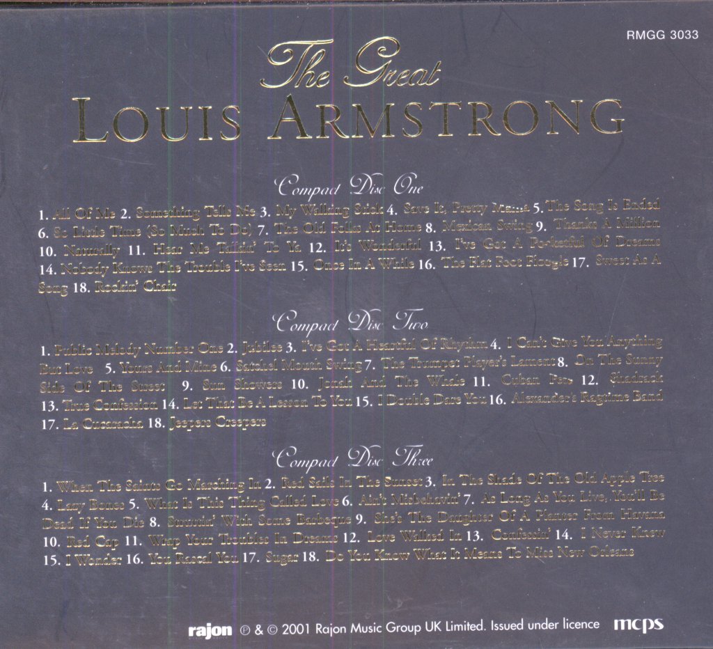 Louis Armstrong - Great - Cd Set