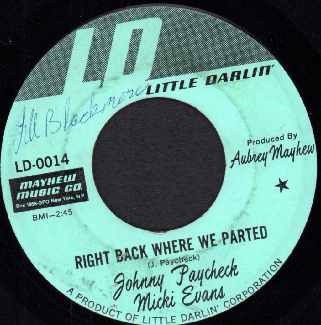 Johnny Paycheck - Way Things Were Going - 7 Inch