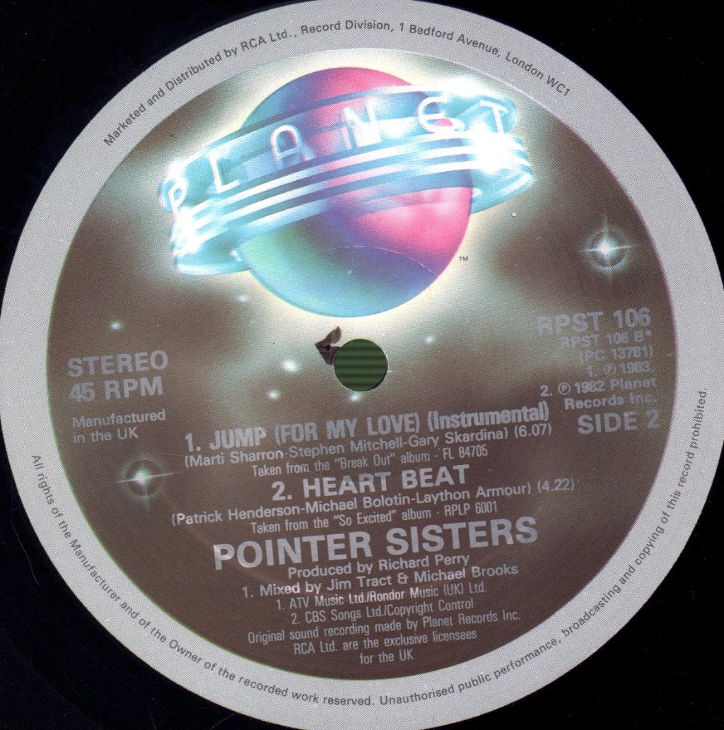 Pointer Sisters - Jump - 12 Inch