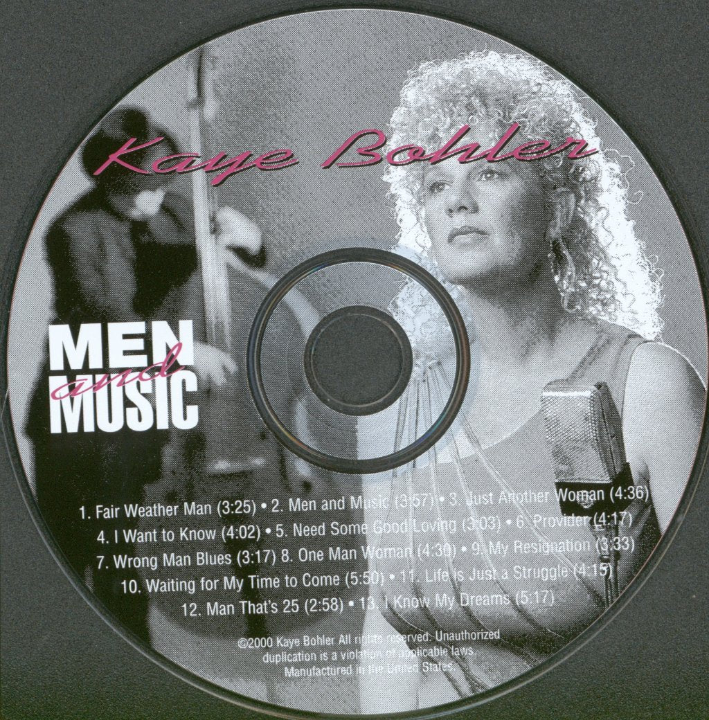 Kaye Bohler - Men And Music - Cd