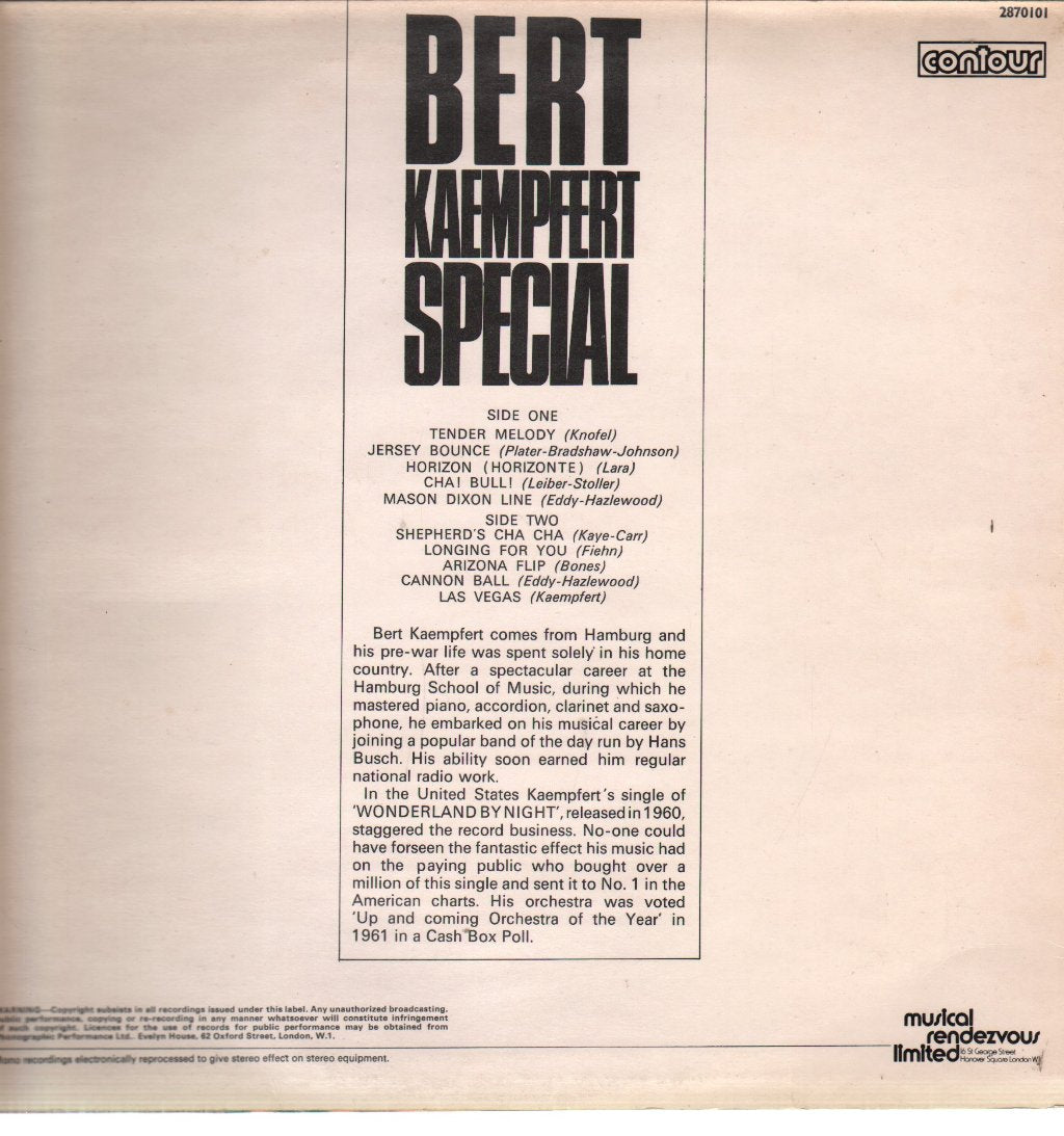 Bert Kaempfert - Special - Lp
