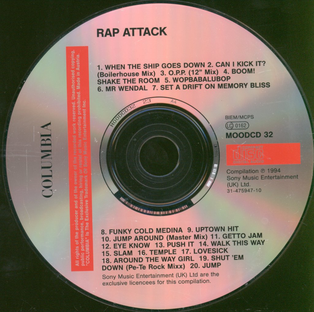 Various Artists - Rap Attack - Cd