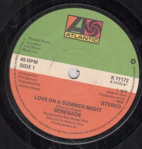 Serenade - Love On A Summer Night - 7 Inch