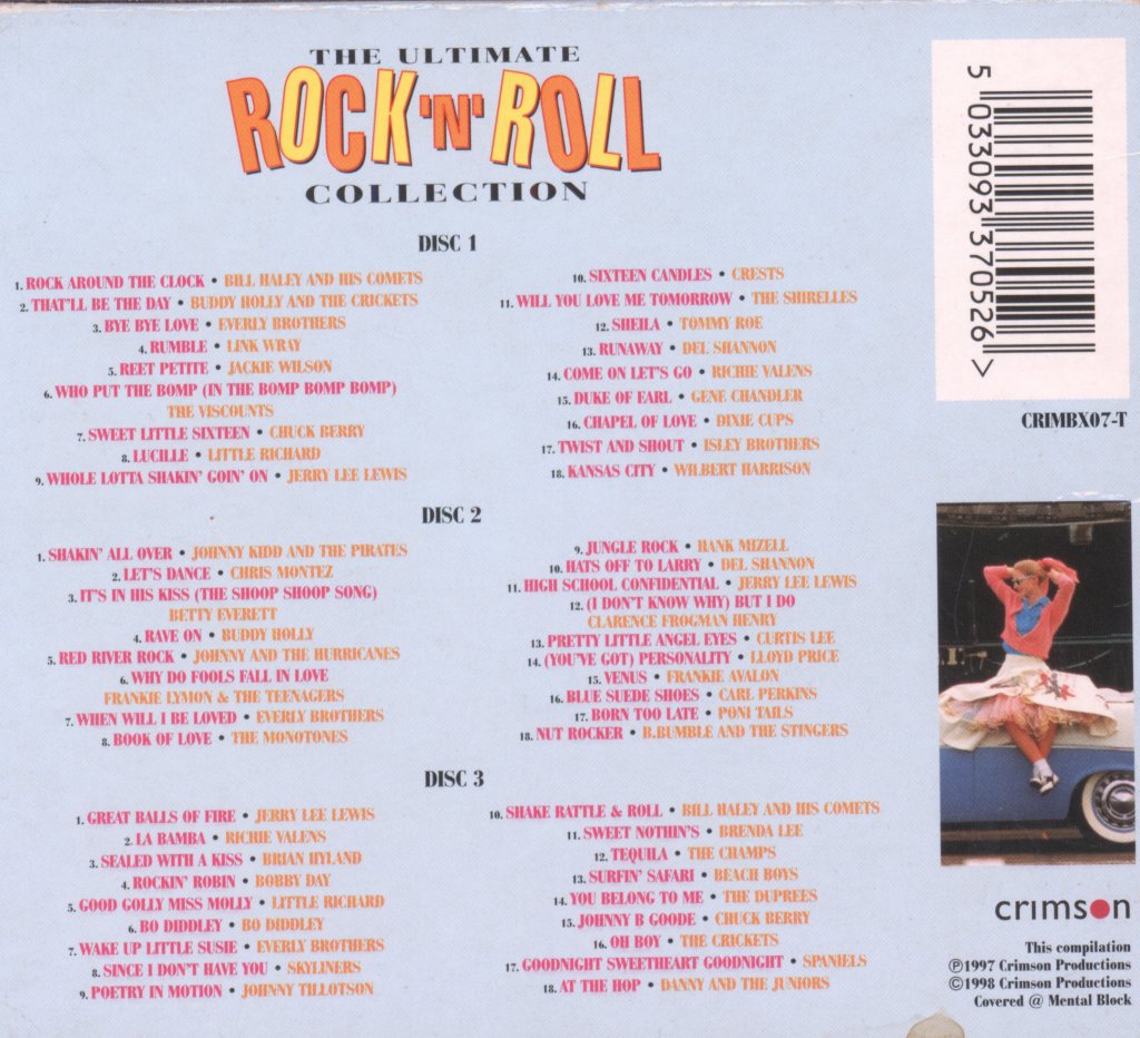 Various Artists - Ultimate Rock 'N' Roll Collection - Triple Cd
