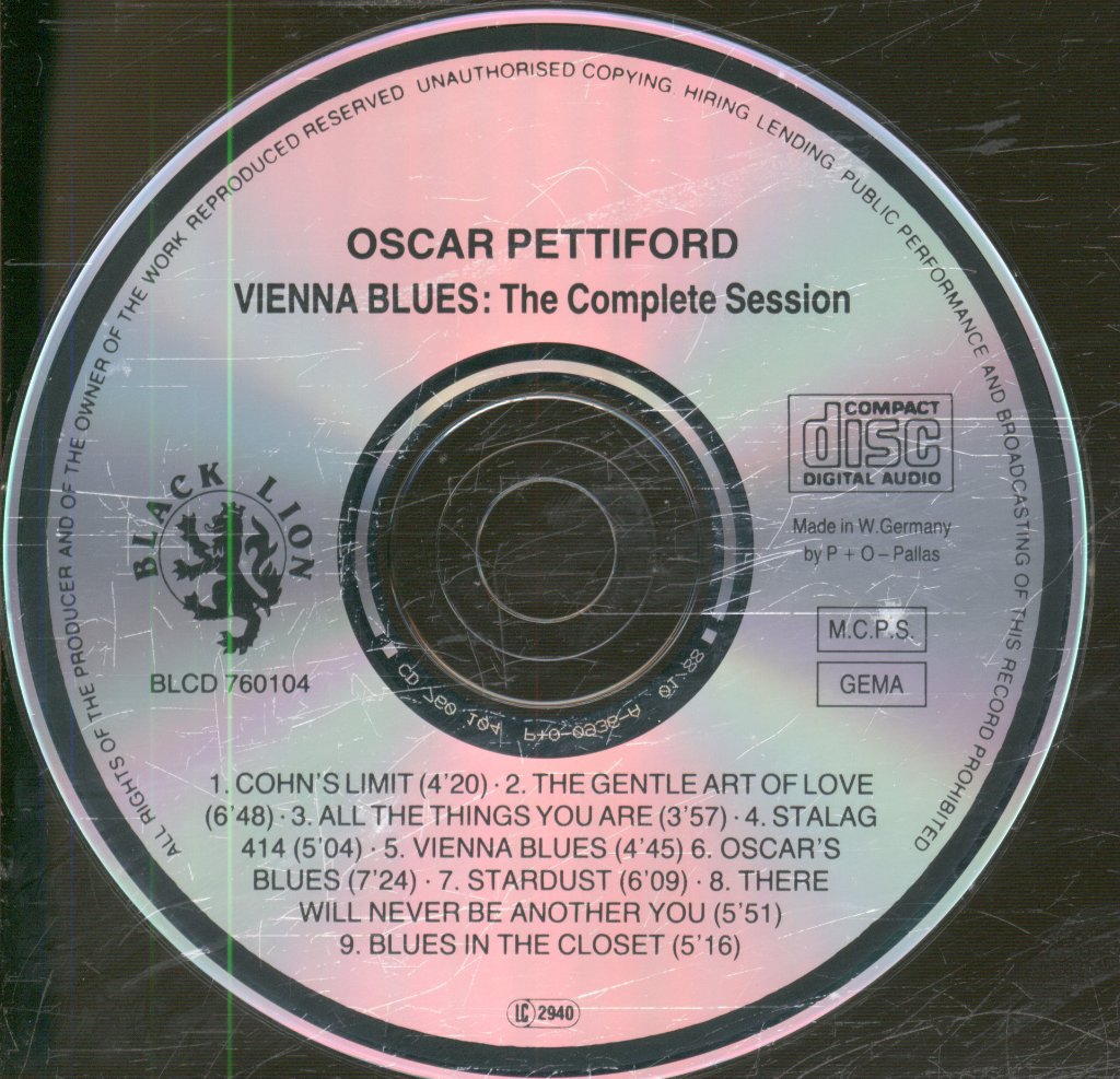 Oscar Pettiford - Vienna Blues: The Complete Session - Cd