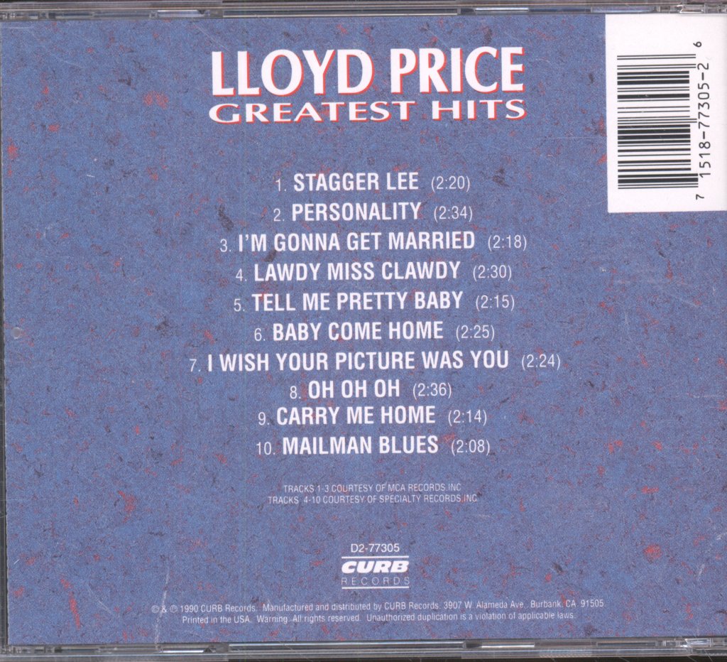 Lloyd Price - Greatest Hits - Cd