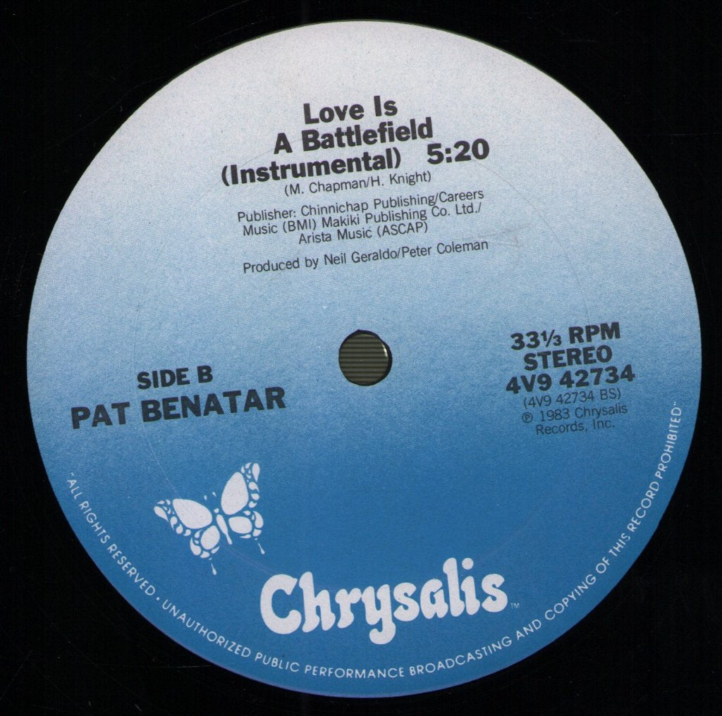 Pat Benatar - Love Is A Battlefield - Lp