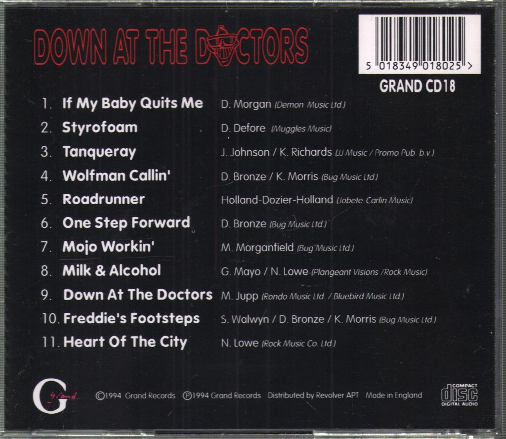 Dr Feelgood - Down At The Doctors - Cd