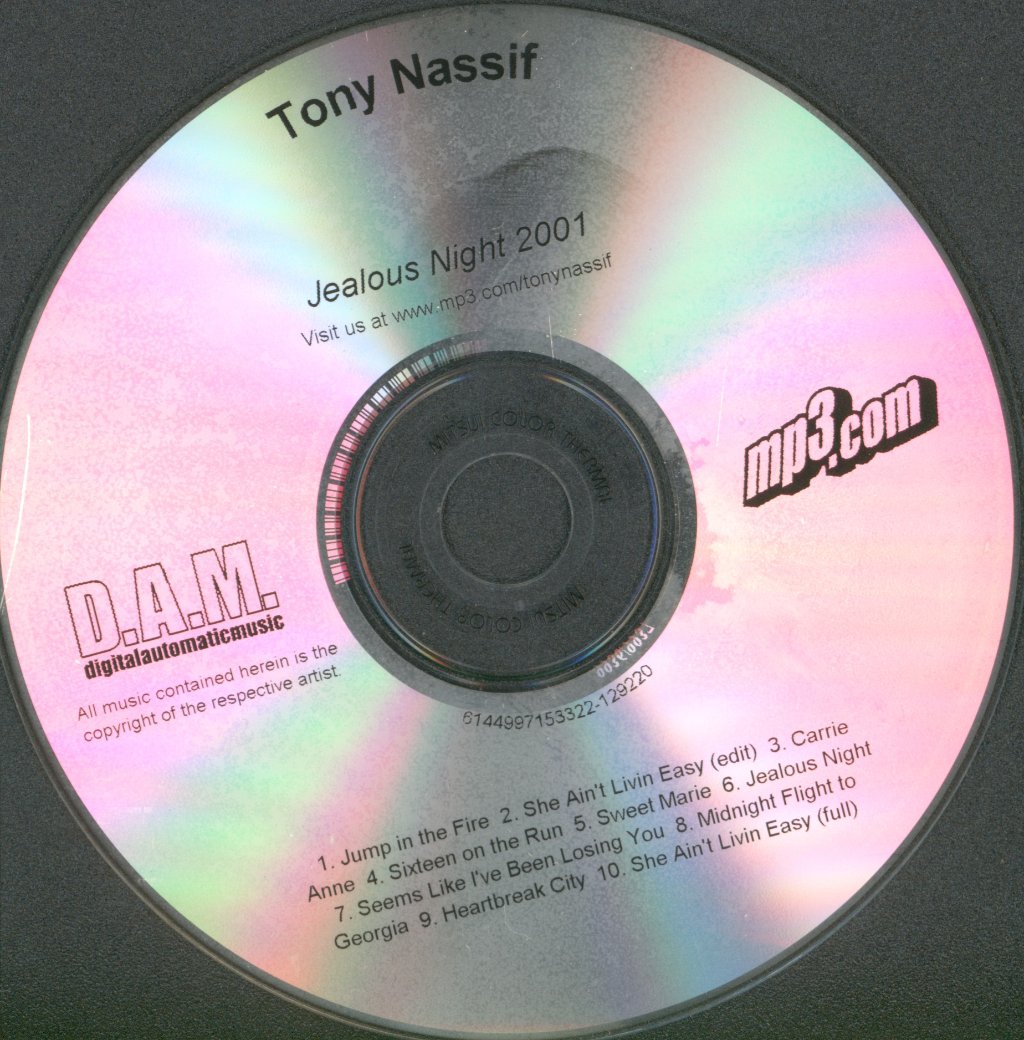 Tony Nassif - Jealous Night 2001 - Cdr