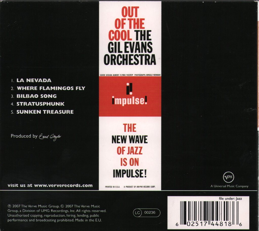 Gil Evans And His Orchestra - Out Of The Cool - Cd