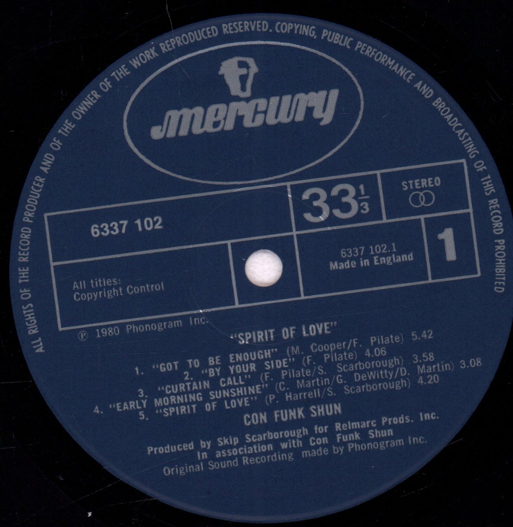 Con-Funk-Shun - Spirit Of Love - Lp