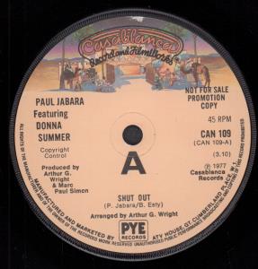 Paul Jabara And Donna Summer - Shut Out - 7 Inch