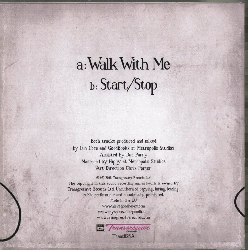 Goodbooks - Walk With Me - 7 Inch