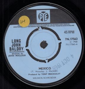 Long John Baldry - Mexico - 7 Inch