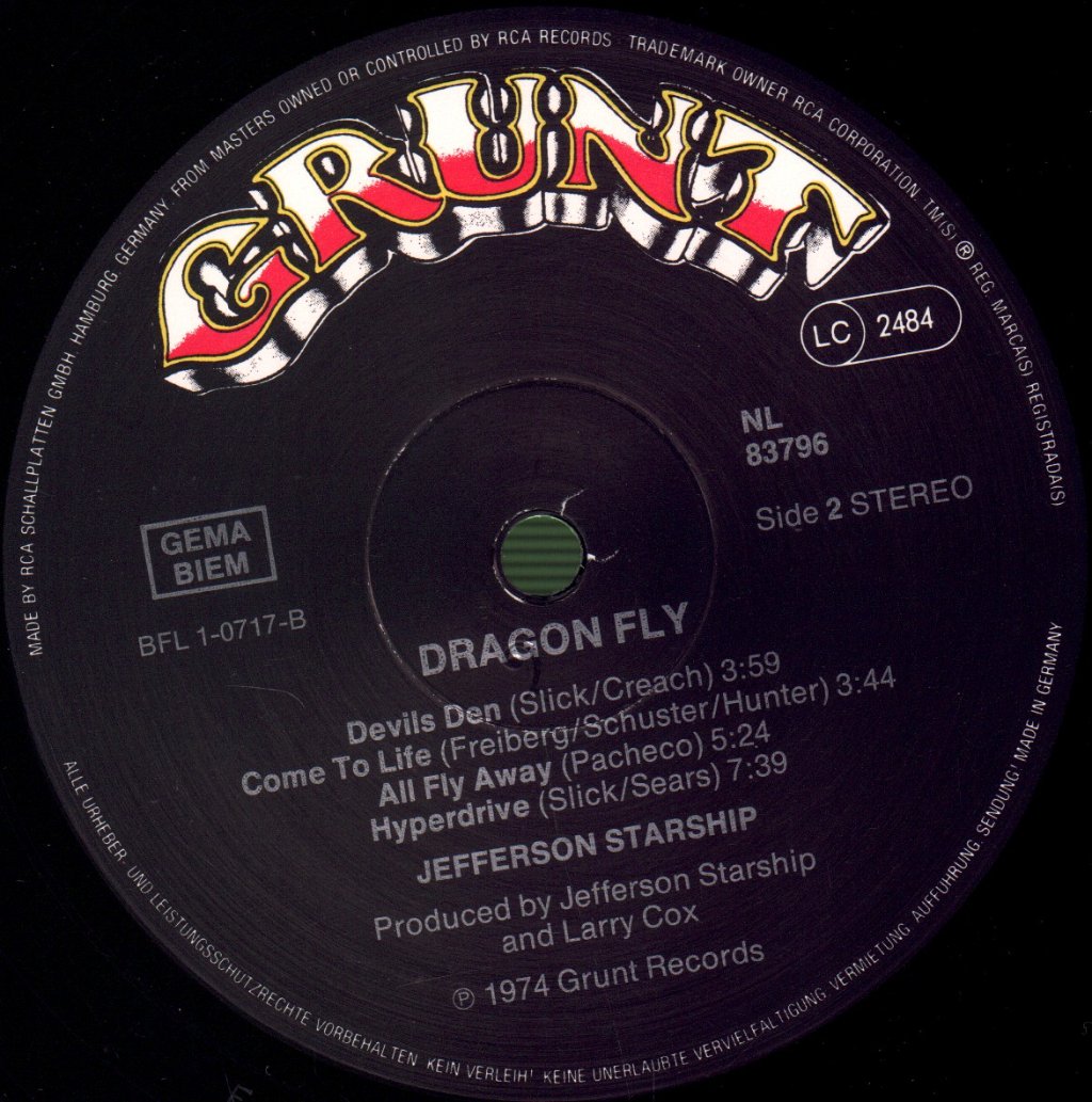 Jefferson Starship - Dragon Fly - Lp