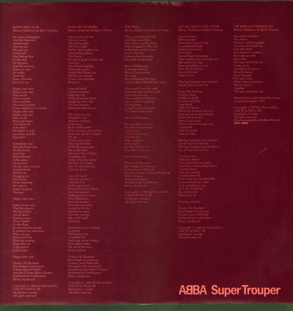ABBA - Super Trouper - Lp