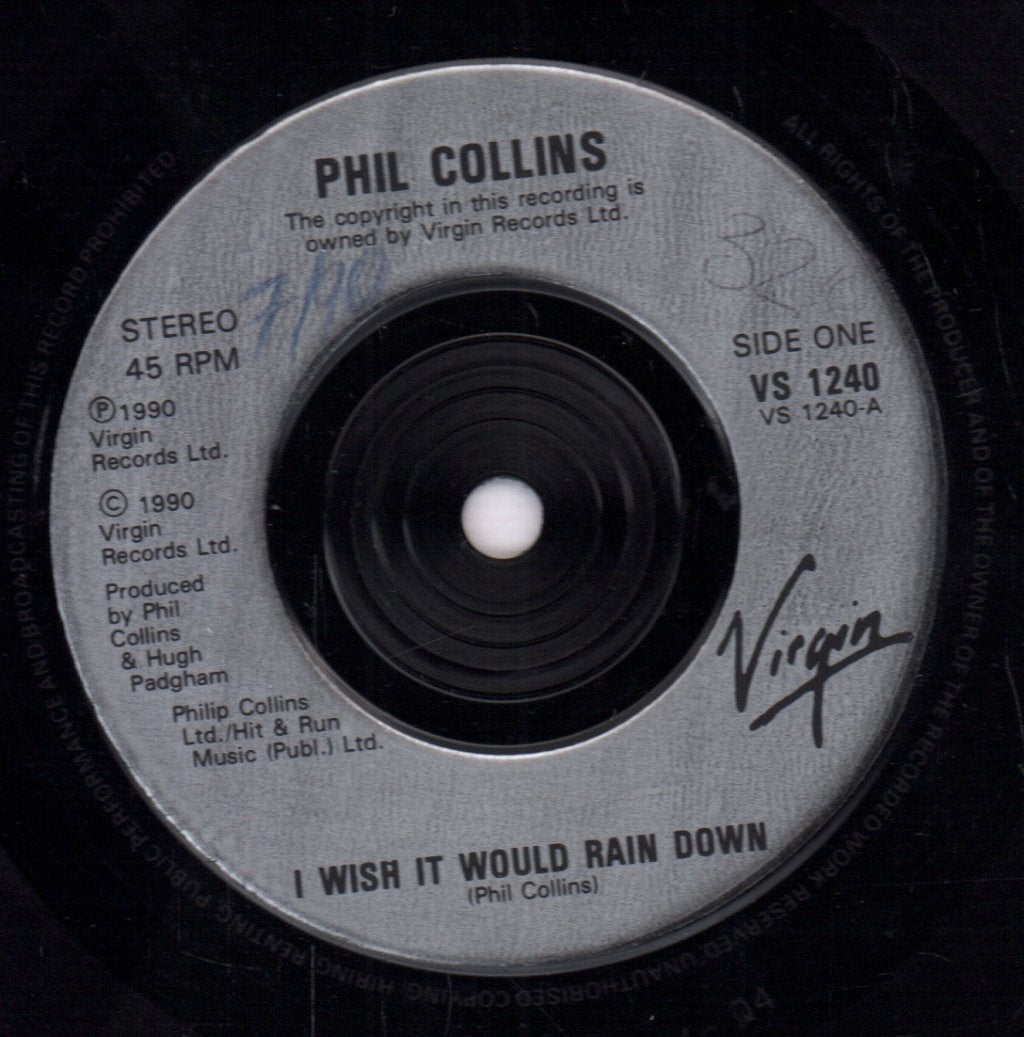 Phil Collins - I Wish It Would Rain Down - 7 Inch