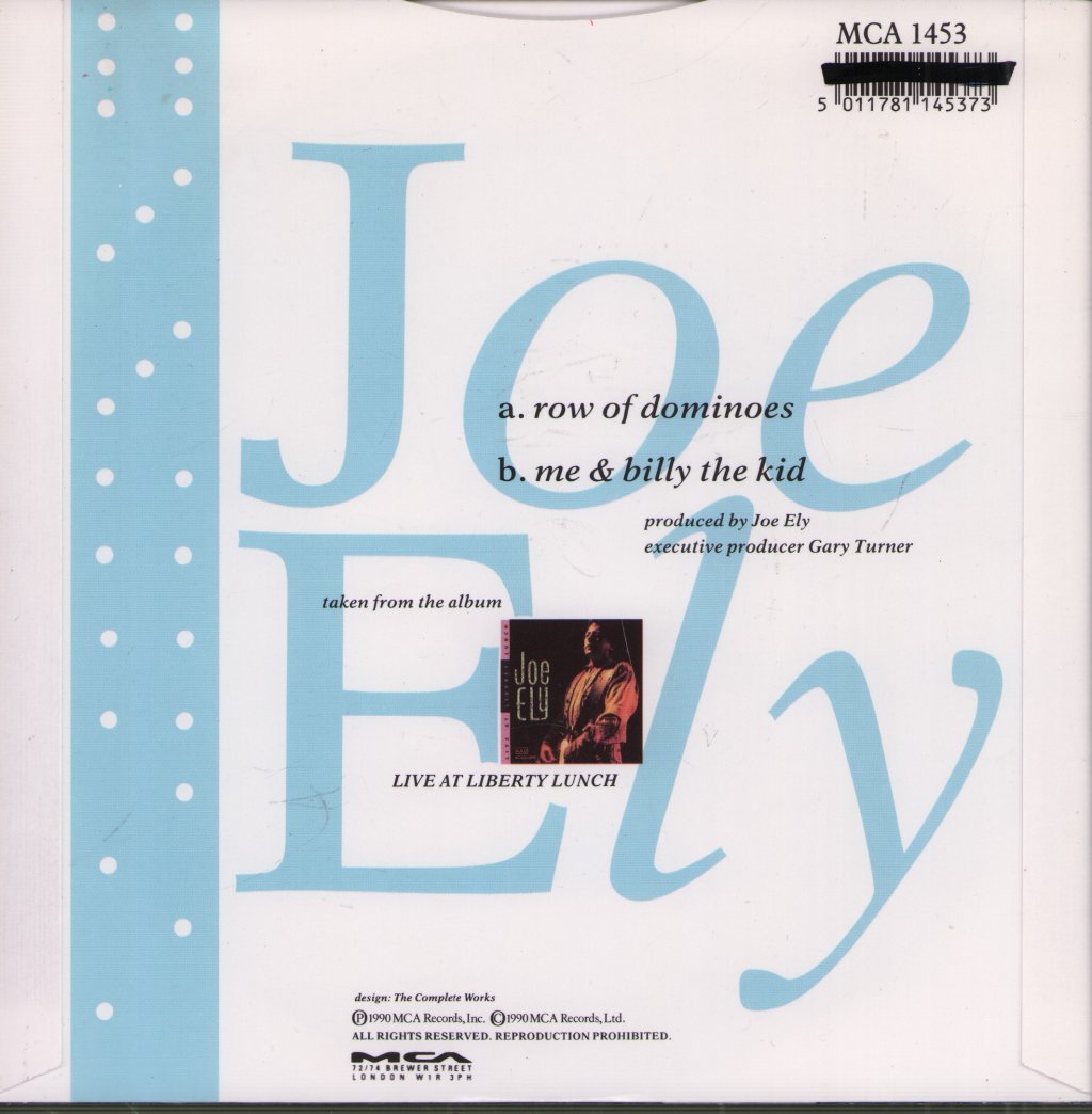 Joe Ely - Row Of Dominoes - 7 Inch
