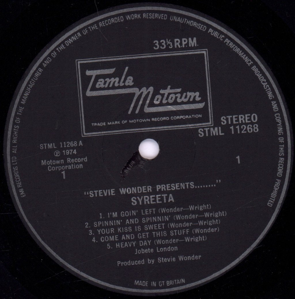 Syreeta - Stevie Wonder Presents - Lp