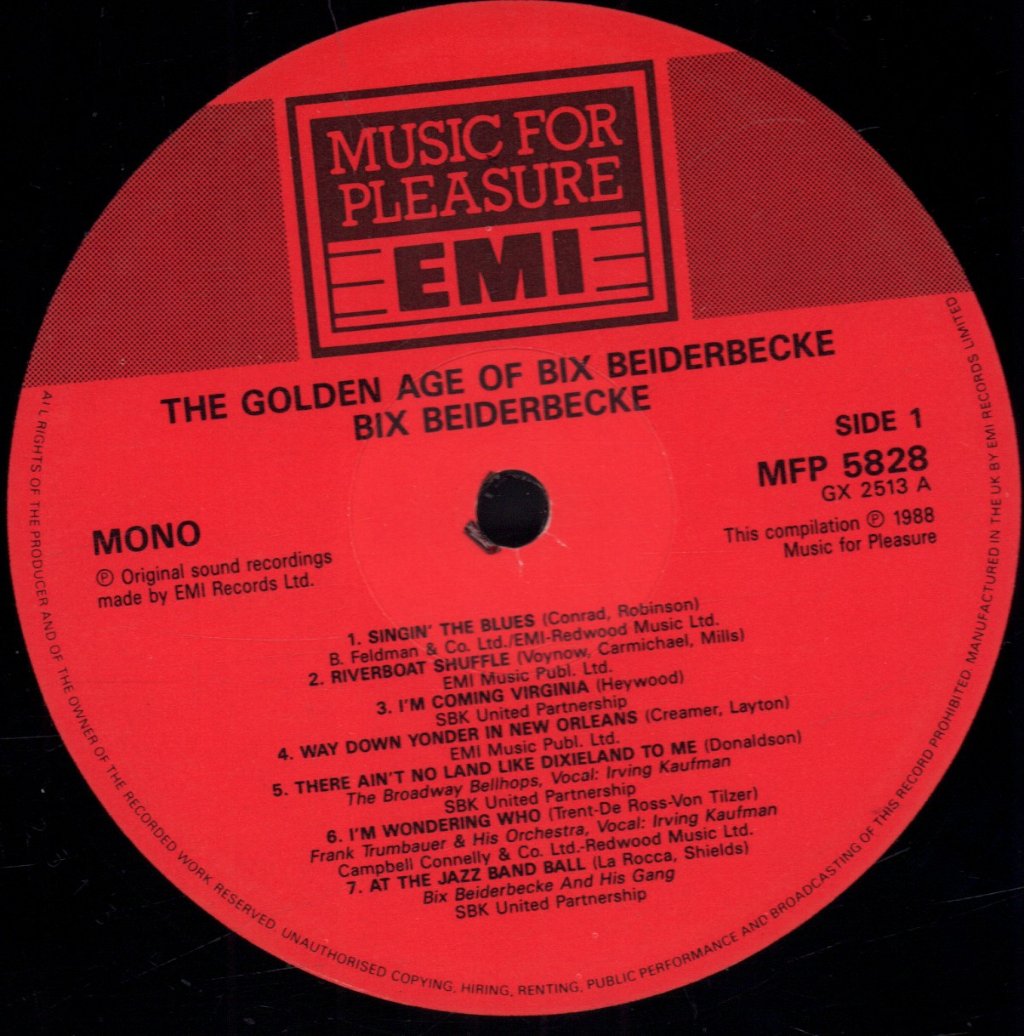 Bix Beiderbecke - Golden Age Of - Lp