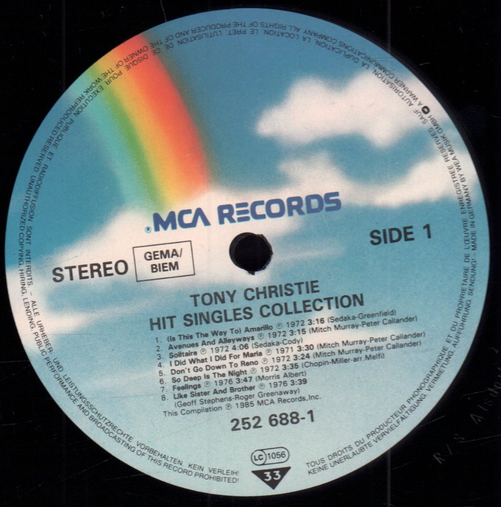 Tony Christie - Hit Singles Collection - Lp