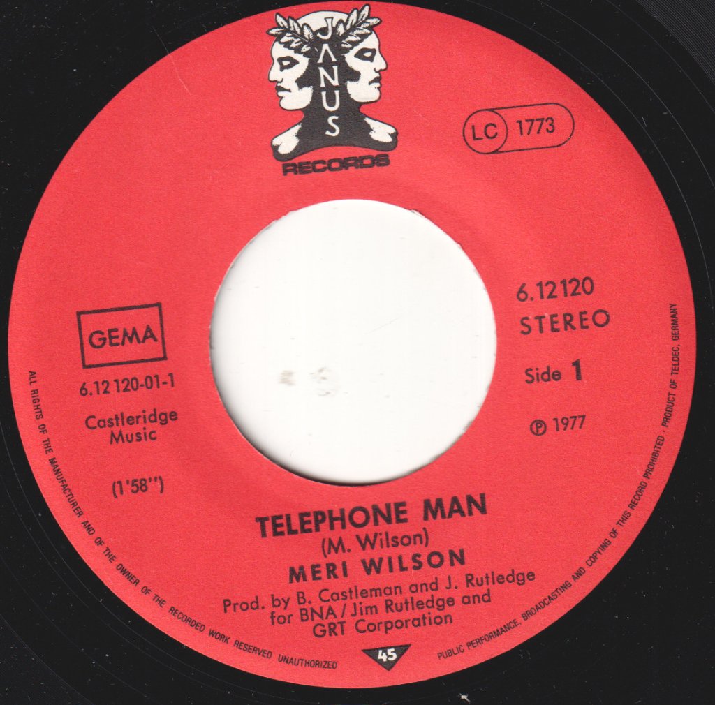 Meri Wilson - Telephone Man / Itinary - 7 Inch