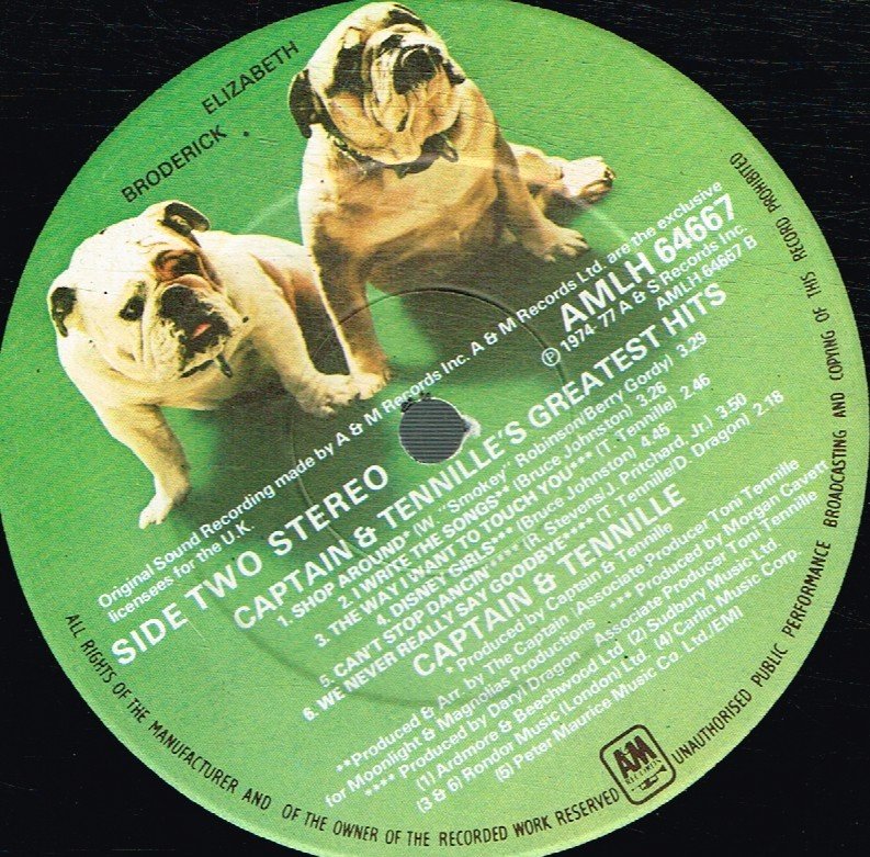 Captain And Tennille - Greatest Hits - Lp