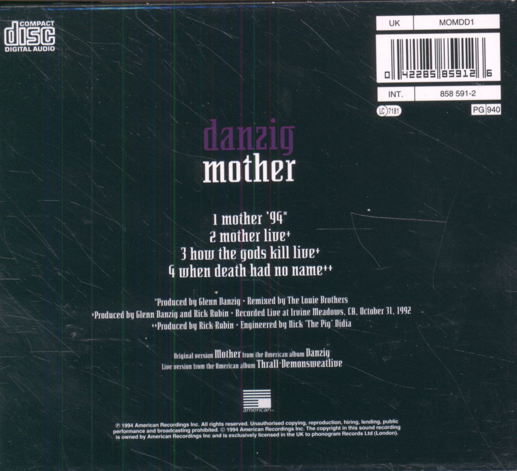 Danzig - Mother - Cd