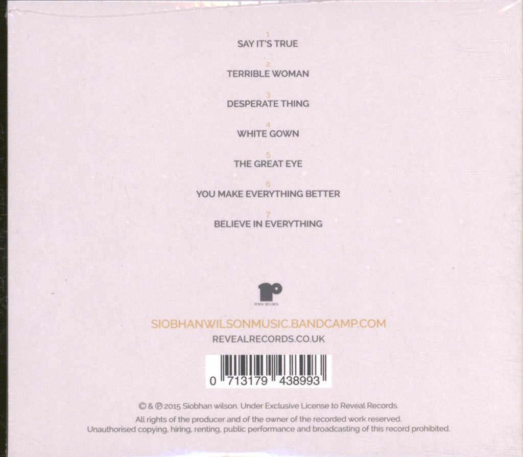 Siobhan Wilson - Say It's True - Cd