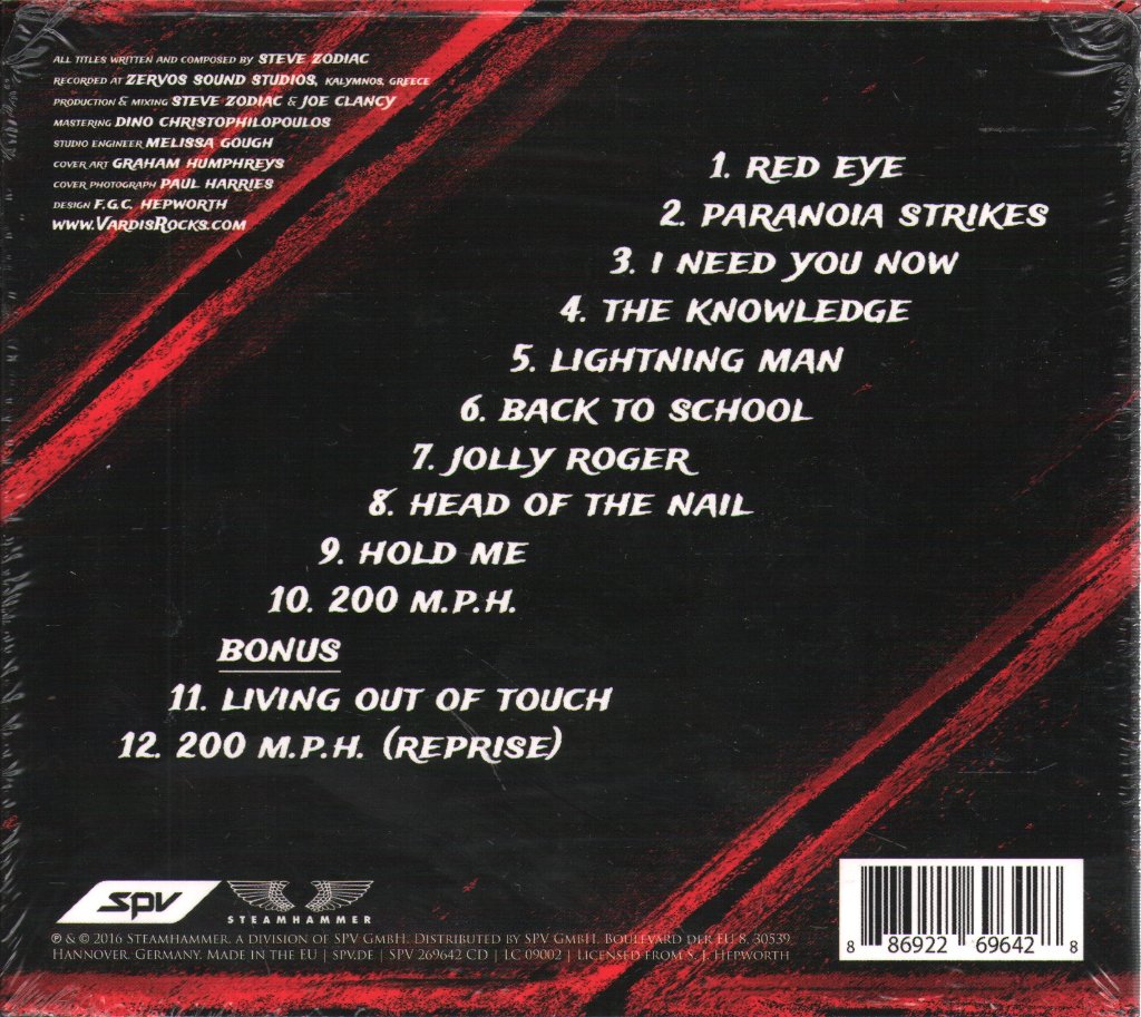 Vardis - Red Eye - Cd