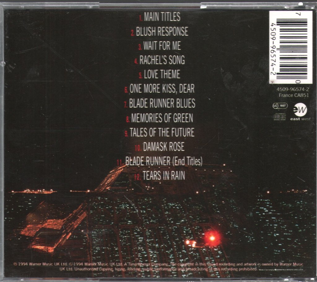 Vangelis - Blade Runner - Cd