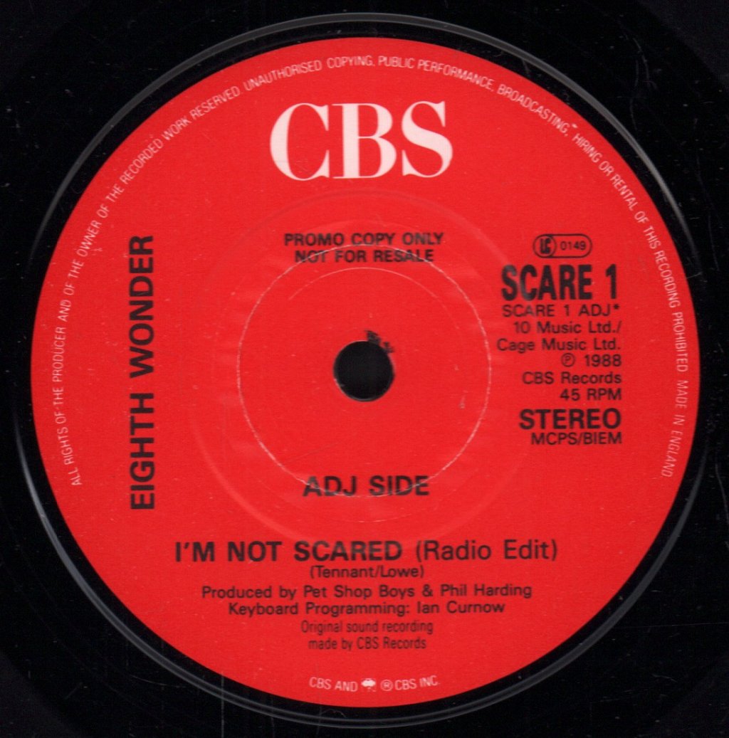 Eighth Wonder - I'm Not Scared - 7 Inch