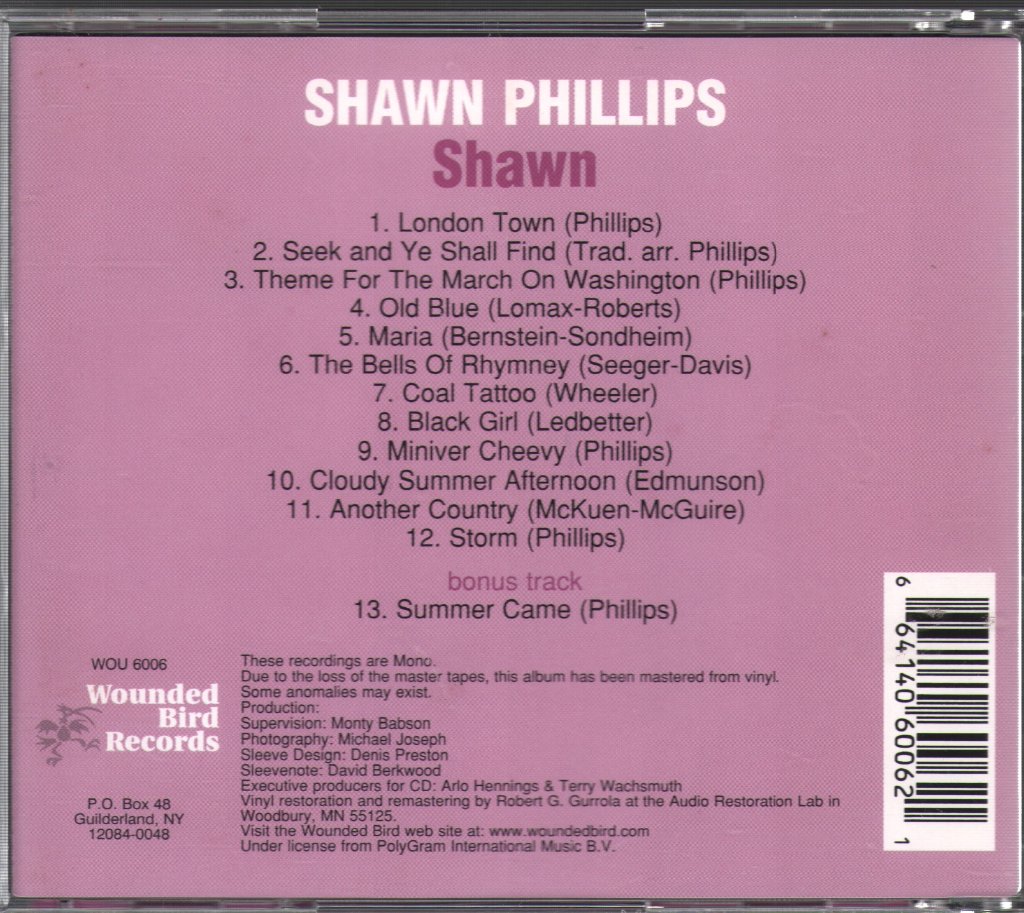 Shawn Phillips - Shawn - Cd