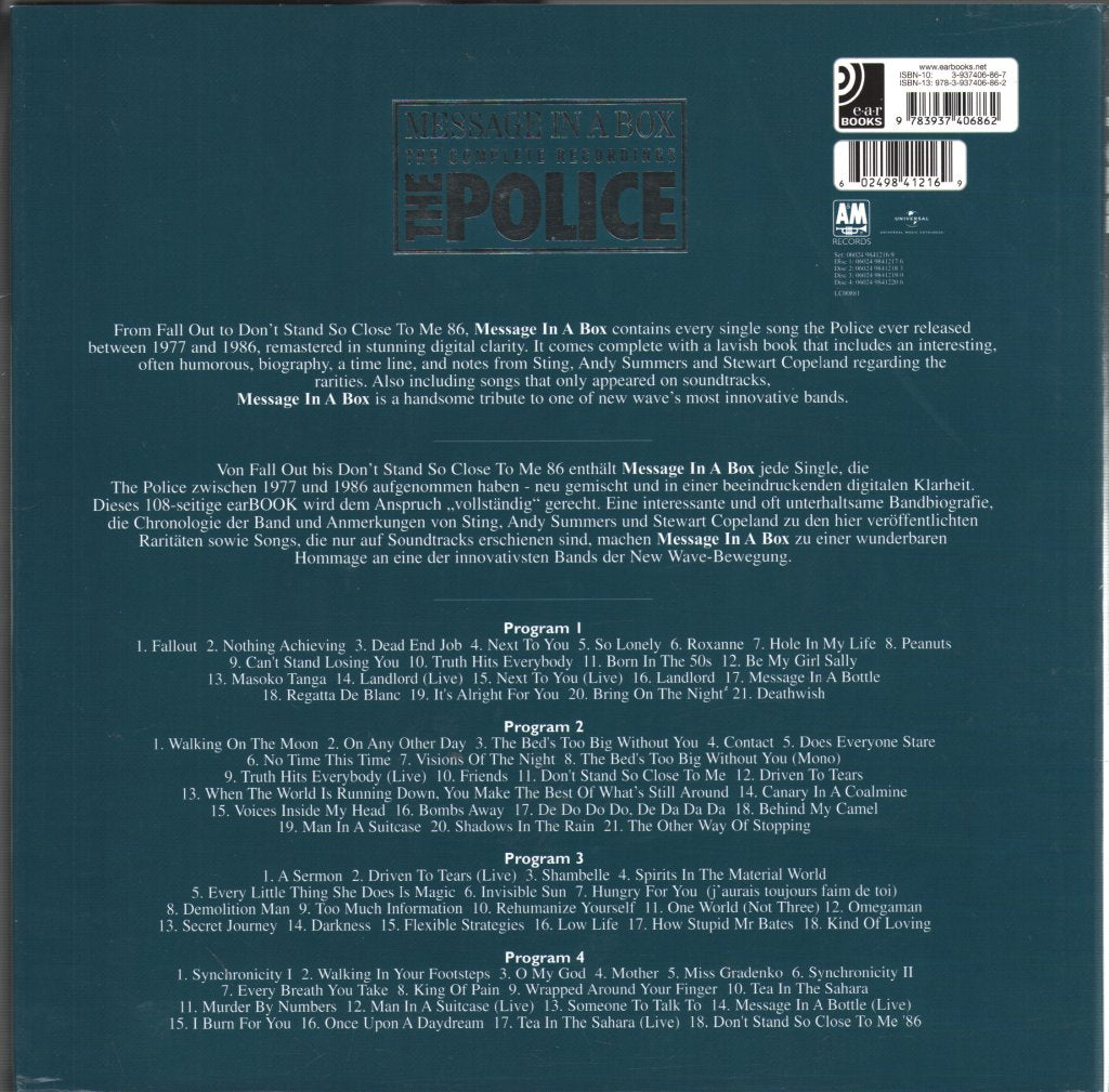 Police - Message In A Box (The Complete Recordings) - Cd Set