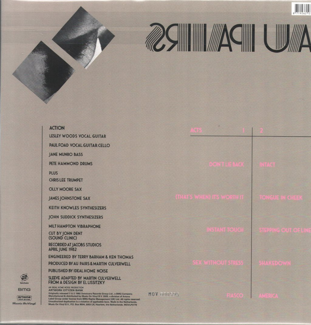 Au Pairs - Sense And Sensuality - Lp