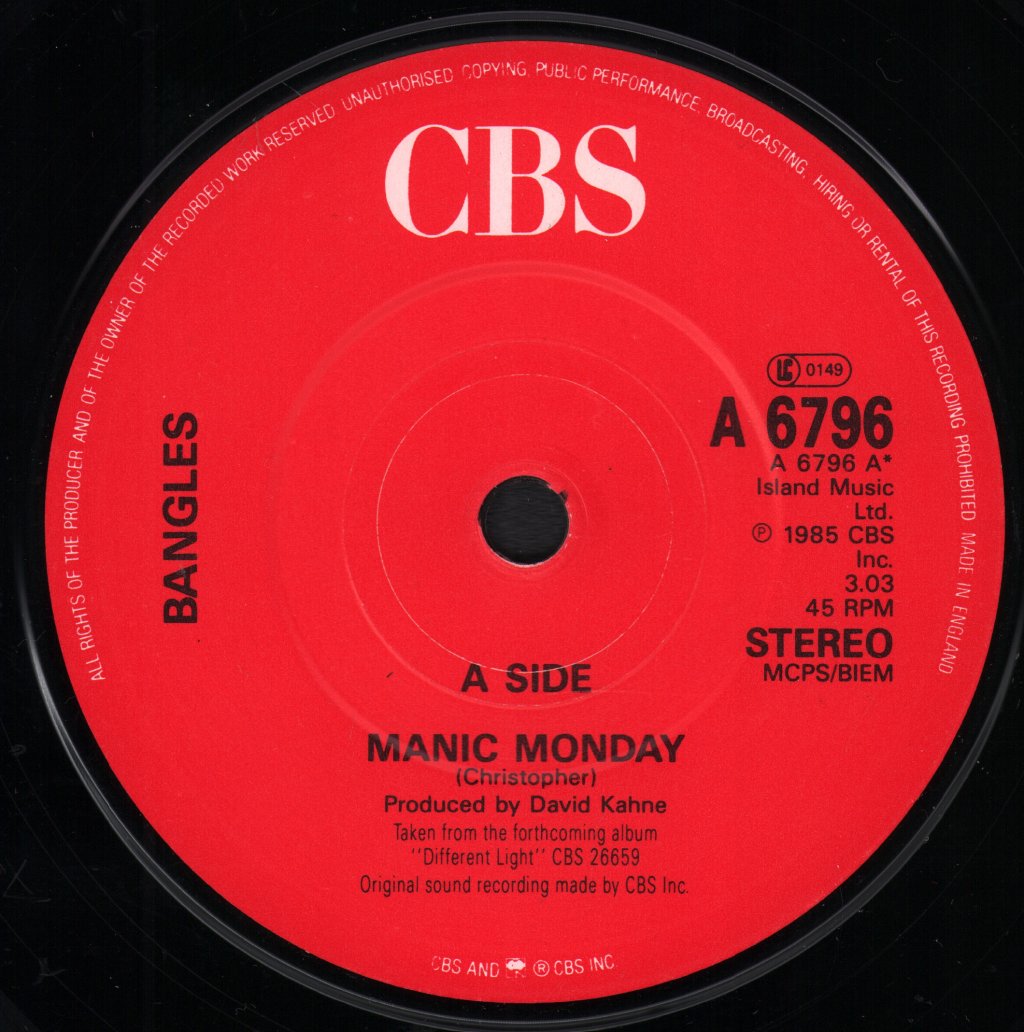 Bangles - Manic Monday - 7 Inch
