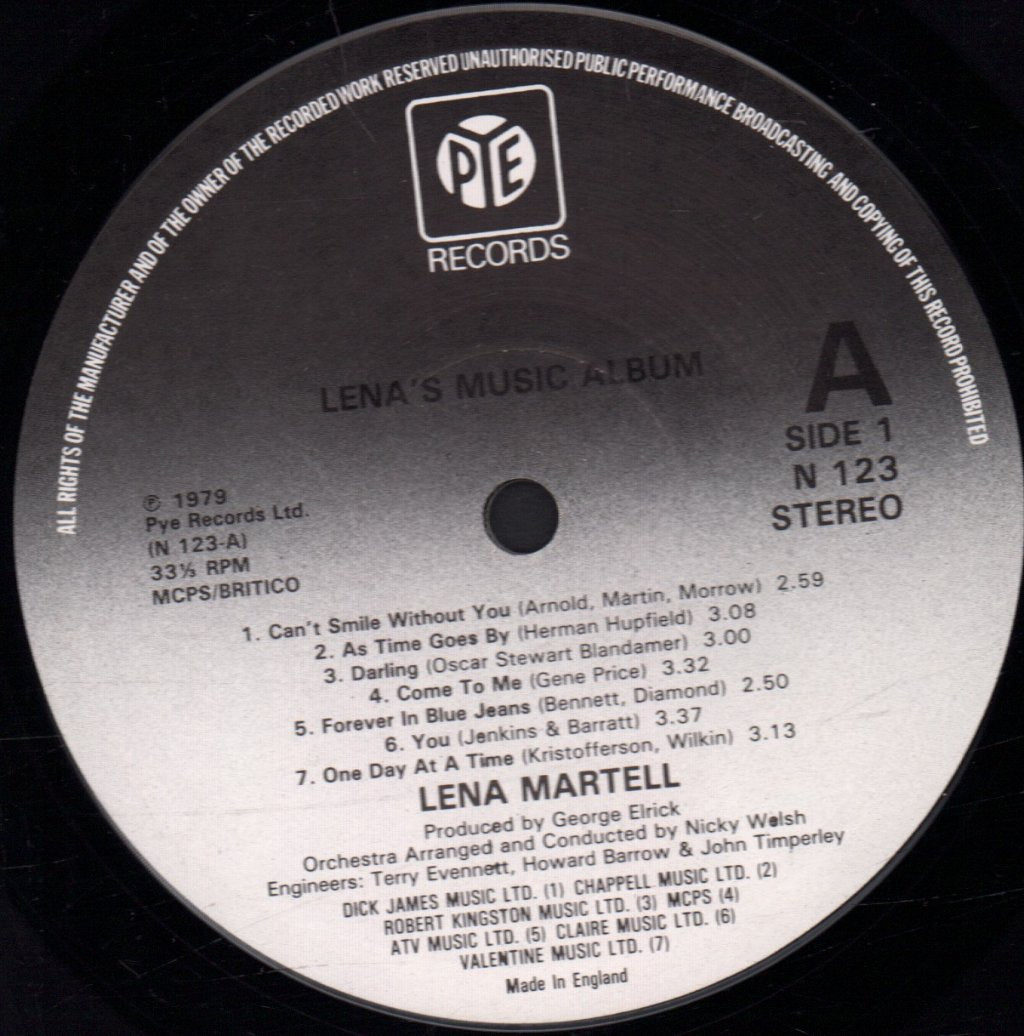 Lena Martell - Lena's Music Album - Lp