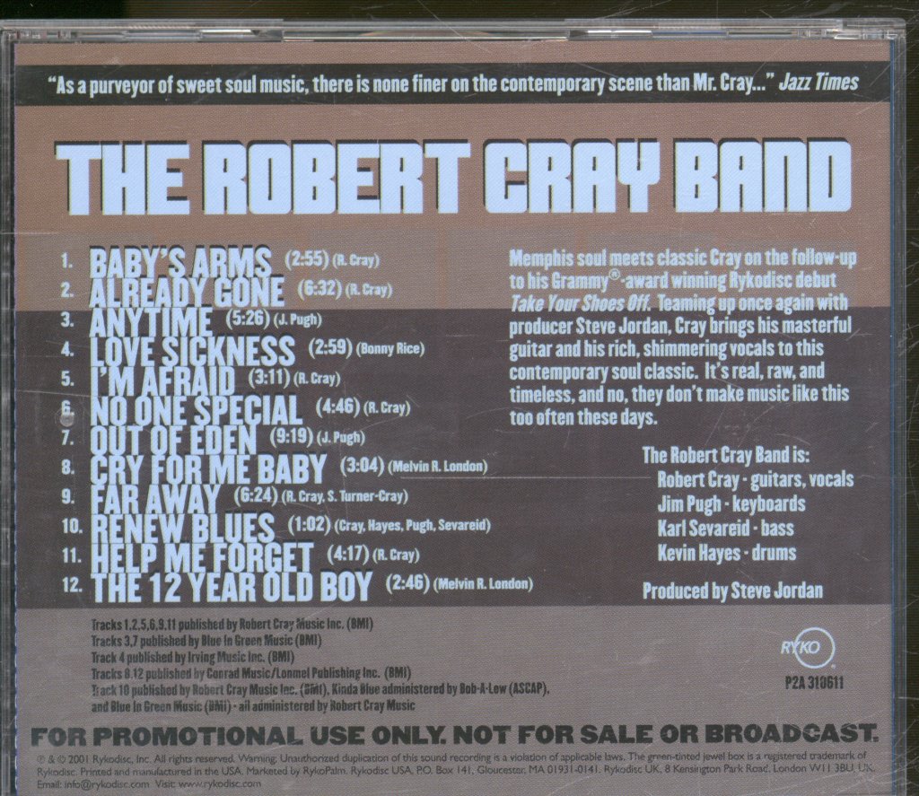 Robert Cray - Shoulda Been Home - Cd