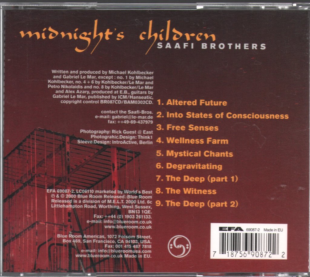 Saafi Brothers - Midnight's Children - Cd