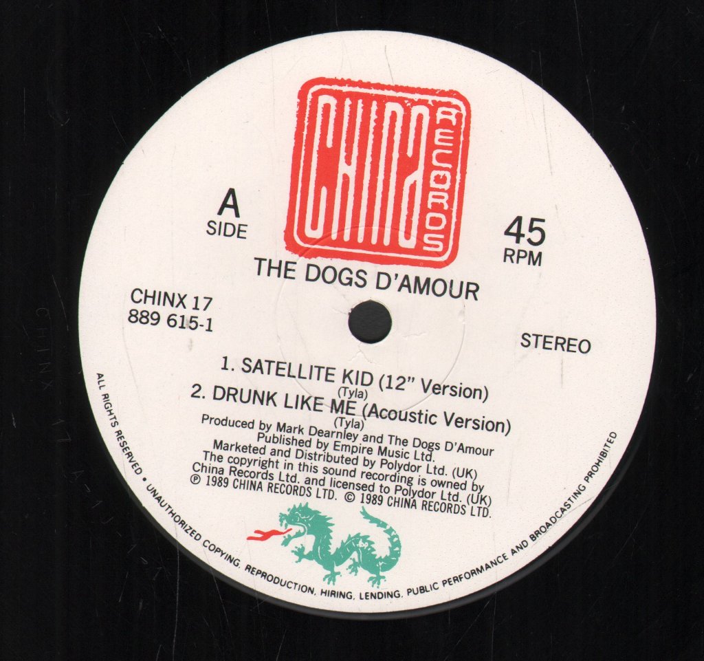 Dogs D'amour - Satellite Kid - 12 Inch