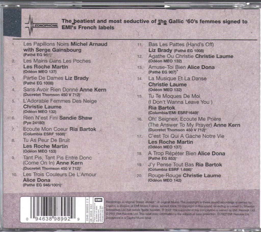 Various Artists - La Belle Epoque (EMI's French Girls 1965-1968) - Cd