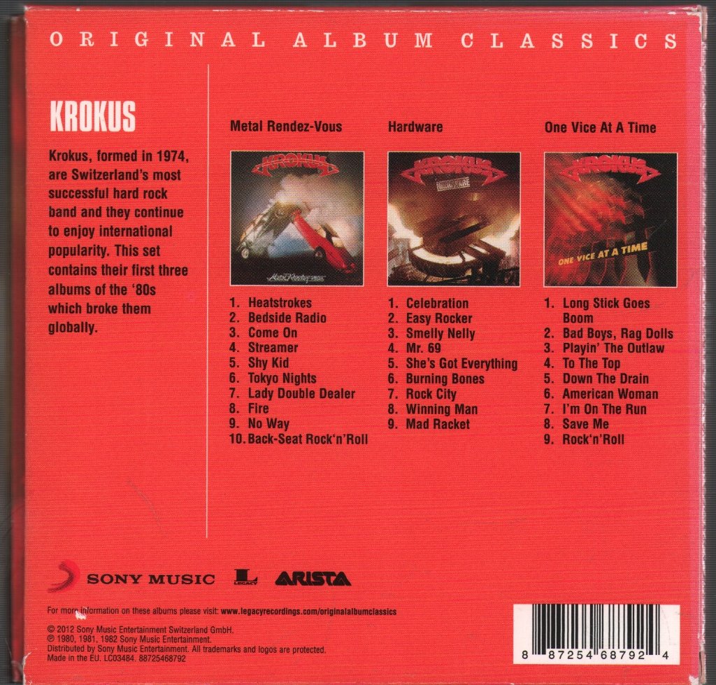 Krokus - Original Album Classics - Cd Set