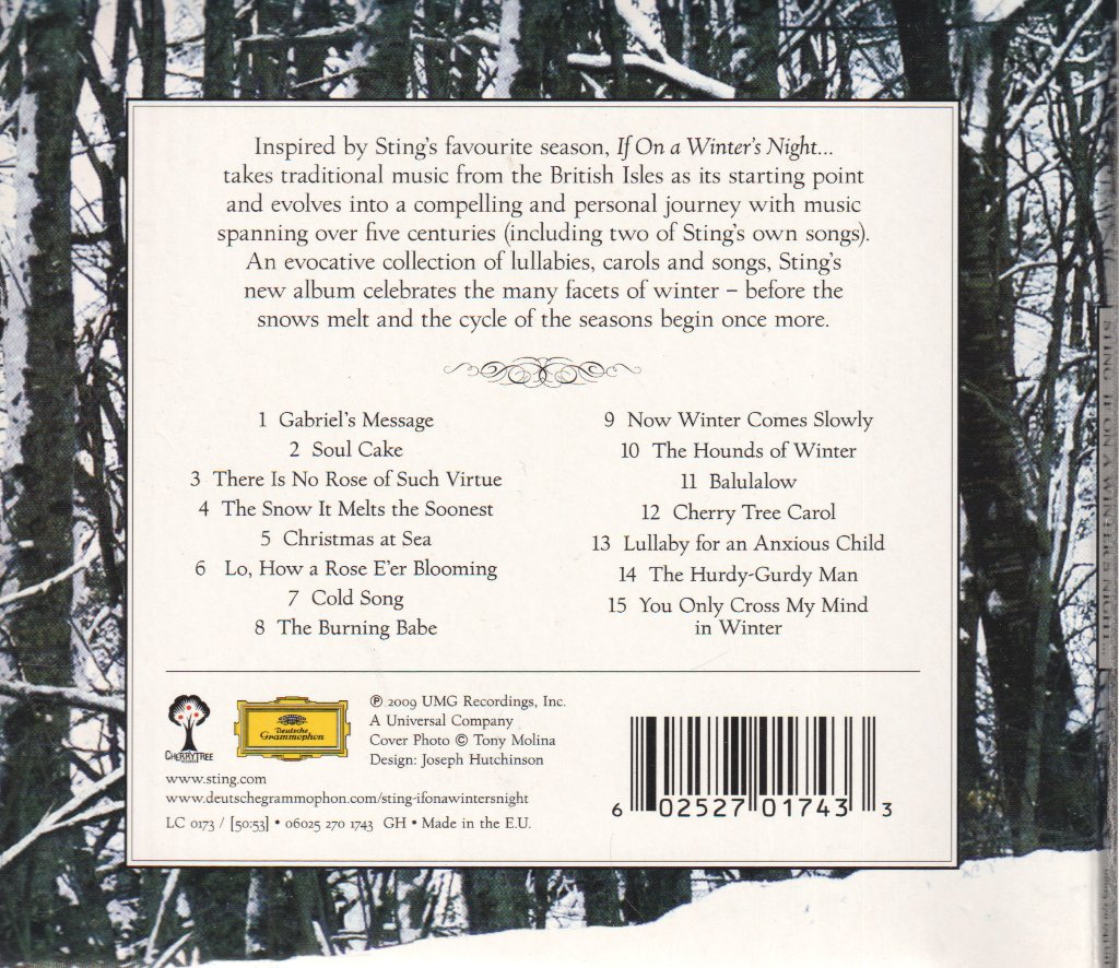 Sting - If On A Winter's Night... - Cd