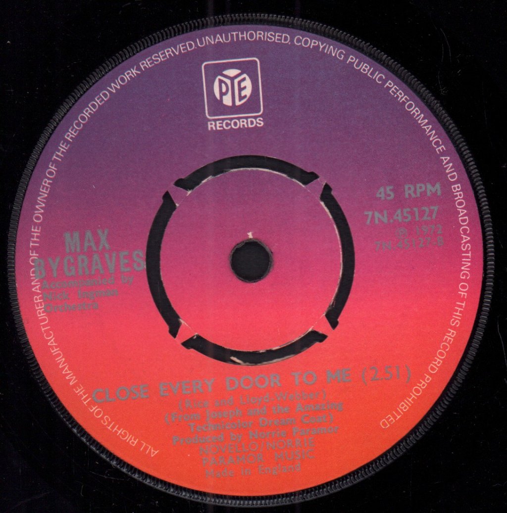 Max Bygraves - Any Dream Will Do - 7 Inch