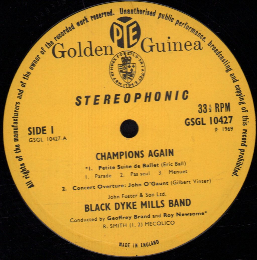 Black Dyke Mills Band - Champions Again! - Lp