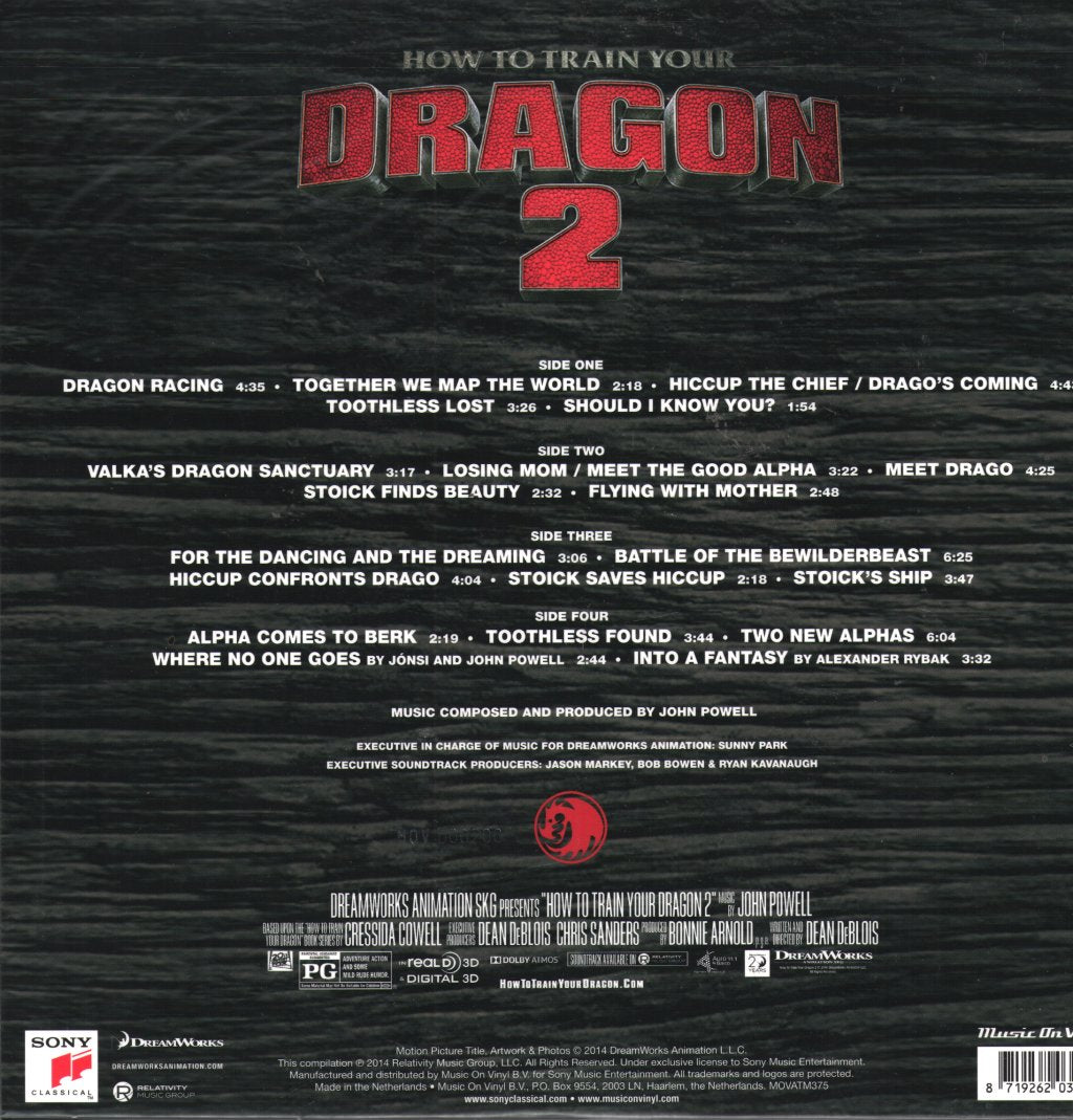 John Powell - How To Train Your Dragon 2 (Original Motion Picture Soundtrack) - Double Lp