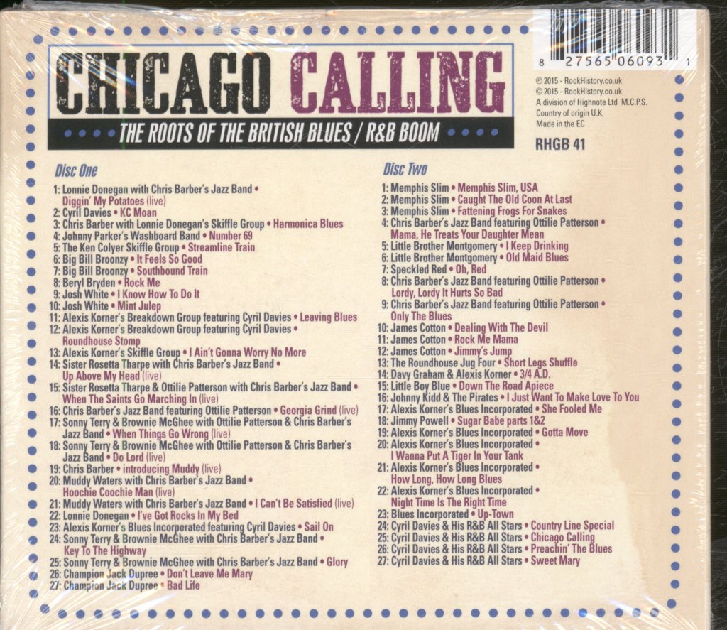 Various Artists - Chicago Calling - The Roots Of The British Blues / R&B Boom - Double Cd