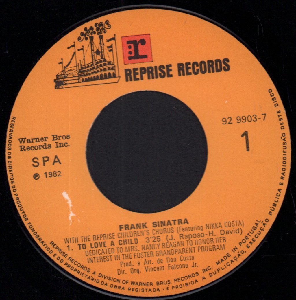 Frank Sinatra - To Love A Child - 7 Inch