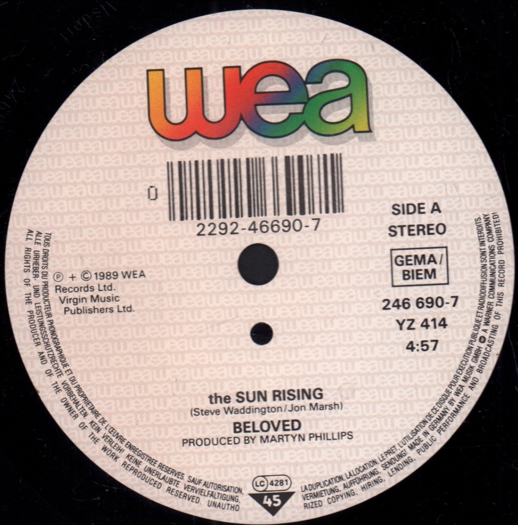 Beloved - Sun Rising - 7 Inch