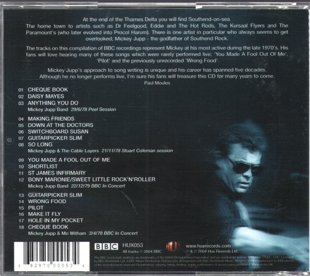 Mickey Jupp - Live At The BBC - Cd